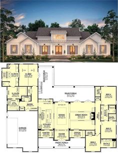 the floor plan for this house is very large and has lots of room to put in it