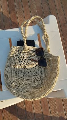 White Summer Crochet Bag For Everyday Use, White Summer Crochet Bag For Everyday, Handmade Cream Crochet Bag For Summer, Cream Crochet Bag For Everyday Summer, Everyday Summer Crochet Bag In Cream, Everyday Cream Crochet Summer Bag, Everyday Summer Cream Crochet Bag, Summer Crochet Straw Bag For Everyday, Lightweight Beige Crochet Shoulder Bag