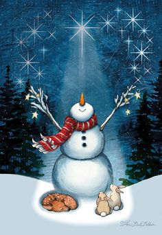 Christmas Blessings Snowman and Animals Christmas Card Snowman Christmas Tree Card, Painted Christmas Cards Artwork, Cute Snowman Zazzle, Christmas Phone Wallpaper Snowman, Snowman With Christmas Tree Painting, Wallpaper Christmas Snowman, Christmas Snowman Painting Winter Art, Watercolor Snowman Family, Christmas Wallpaper Snowmen