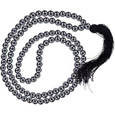 34 Mala Prayer Beads - Hematite - Magick Magick.com Thread Of Life, Meditation Beads Mala, Mala Meditation, Natural Stone Beads, Crystal Magic, Daily Ritual, Hematite Beads, Mala Beads, Prayer Beads