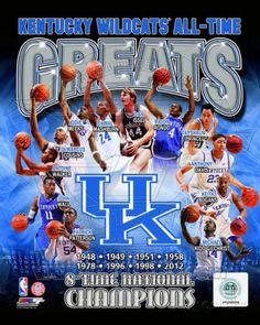 the kentucky wildcats all time greats poster