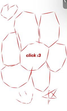 the text click 3 is written in red on a white background with an abstract design