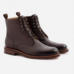 Dowler Boots – Beckett Simonon Grenson Boots, Masculine Brown Work Boots With Leather Sole, Luxury Lace-up Moc Toe Boots With Vibram Sole, Luxury Lace-up Boots With Vibram Sole And Moc Toe, Luxury Men's Lace-up Work Boots, Office Men, Brown Suede Boots, Genuine Leather Boots, Shoe Wishlist