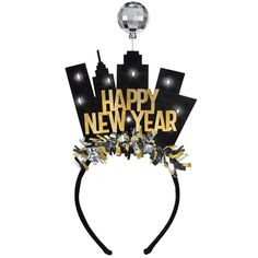 a new year's headband with the words happy new year on it