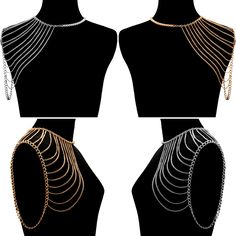 Chain Armor, Dance Team Costumes, Burlesque Costume, Dance Parties, Macrame Dress, Shoulder Chain, Fashion Inspiration Design, Art Dress, Formal Style