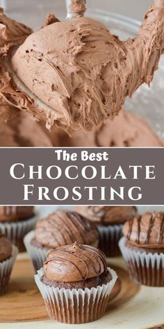 the best chocolate frosted frosting for cupcakes and muffins is so easy to make