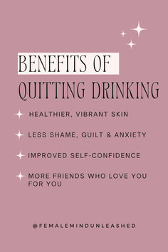 So, you're ready to quit drinking alcohol. The benefits of living an alcohol-free life are MANY. These are just a few. If you're sober curious or new to sobriety, read this post for 6 ways to embrace and adjust to a life sans alcohol. #sobriety #healthyliving #alcoholfree Jenn Core, Stopping Drinking Alcohol, Benefits Of Quitting Drinking, Alcohol Benefits, Quitting Drinking, Giving Up Alcohol, Improve Self Confidence, Alcohol Quotes, Quit Drinking