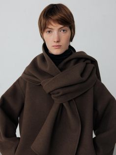 Composition : WOOL 90% NYLON 10%Color : BROWN,Dark GREYCountry of Origin : Republic of Korea Art Sewing, Wool Scarf, Scarf Accessory, Composition, Women Accessories, Wool, Sewing, The Originals, Color