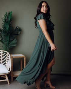 Your favorite holiday color in another gorgeous style, plus it's a part of our 'Sale on Sale'! ❤️ The Katya Maxi Dress | Evergreen looks good on everyone and comes in XS - XXXL. Discount is automatically applied at checkout. Get it before it's gone! Flowy Green Maxi Dress With Tie Waist, Chic Flowy Chiffon Wrap Dress, Flowy Chiffon Maxi Dress With Tie Waist, Chic Chiffon Flowy Wrap Dress, Green Surplice Neckline Dress For Garden Party, Green Faux Wrap Dress, Flowy Chiffon Wrap Maxi Dress, Green Chiffon Maxi Dress For Date Night, Green Chiffon Dress With Ruffles For Garden Party