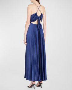 A.L.C. Aries Pleated Open-Back Maxi Dress Open Back Maxi Dress, Top Designers, Neiman Marcus, Open Back, Tops Designs, Maxi Dress, Luxury Fashion, Design