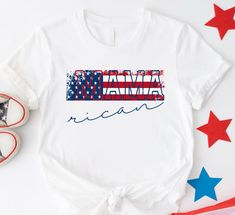 "American Mama Shirt, 4th Of July Shirt, Mama Shirt, Red White Blue Mama Shirt, Happy 4th Of July Shirt, Mamarica Shirt, American Flag Shirt Please Check All Photos For Details.   🐞Choose Your T-Shirt Size From The Drop-Down Lists Next To The item Picture   ⭐Choose Of Your T-Shirt Color From The 2nd Picture   🐞Use \"Add message to Seller\" link On The Checkout Page To Send me the Following important Details For Your Order's Customization.   ⭐Shipping Time Varies by location (we are located in Sugar Land, Texas) please consider that our turn around time is 1 to 3 business days.     ⭐Which brand do you use for t-shirts? We use Gildan Softstyle, Bella Canvas Unisex, Hanes, Outlash, Tees,  District and Next Level when we have a shortage of stocks for certain colors and sizes. Our printing me Patriotic Red Pre-shrunk Shirt, Red Cotton Shirt For Memorial Day, Red Patriotic Shirt For Memorial Day, Red Patriotic Shirt With Letter Print, Red American Flag Shirt For Memorial Day, Red Patriotic Letter Print Shirt, Patriotic Red Shirt With Relaxed Fit, Red American Flag Print Shirt For Memorial Day, Red Shirt With American Flag Print For Memorial Day