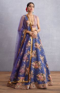 Half Lehenga, Purple Lehenga, Dupatta Style, Raw Silk Lehenga, Indian Mythology, Lehenga Blouse, Indian Textiles, Silk Lehenga, Indian Fashion Designers