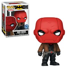 the red hood pop vinyl figure is on sale for $ 10, and it's in