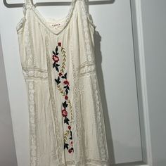 This Is A Gorgeous Ivory Color Dress With Embroidery Detail. It Looks Brand New. Has Been Tried On Few Times But Never Worn To Any Occasion. Gold Sweater Dress, Silk Velvet Dress, Blue Knit Dress, Short Sleeve Floral Dress, Nanette Lepore Dress, Red Sleeveless Dress, Flowy Midi Dress, Dress With Embroidery, Cobalt Blue Dress