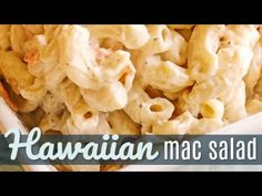 the macaroni salad is ready to be eaten