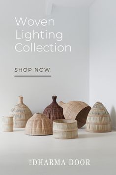 woven lighting collection from the shop now