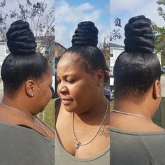 Updo Bun, Hair Twists, Beautiful Black Hair