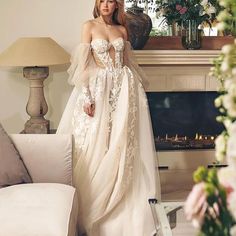 3D Flower Appliques Lace A-Line Beach Puff Sleeves Wedding Dress Beach Wedding Dresses BlissGown Bohemia Wedding, Princess Bride Dress, Puff Sleeve Wedding Dress, Backless Bridal Gowns, The Princess Bride, Elegant Bridal Gown, A Line Bridal Gowns, Beach Bridal Gown, Boho Bridal Gowns