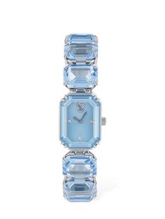 Case: 23mm x 16.5mm. Watch strap length: 7cm. Stainless steel. Swarovski�® crystals. Nickel free. Each item is handcrafted and very delicate. It is therefore recommended that maximum care of the item be taken Swarovski Watch, Swarovski Millenia, Luxury Lifestyle Dreams, Jewelry Lookbook, Pretty Jewellery, Blue Aesthetic, Watch Strap, Jimmy Choo, Womens Watches