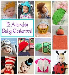 twelve adorable crochet baby costumes for babies