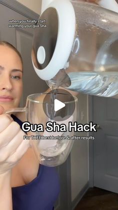 millie on Instagram: "Gua sha hack for the best before & after results ✨

Warm your gua sha to promote lymphatic drainage and qi.

Comment GLOW for our Gua Sha and Glow oil 💕" Serum To Use With Gua Sha, When Do You Use Gua Sha, Gua Sha Before And After, Snatched Face Gua Sha, Does Gua Sha Really Work, Types Of Gua Sha Tools, Natural Body Care