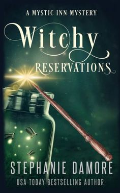 a book cover for witchy reservations