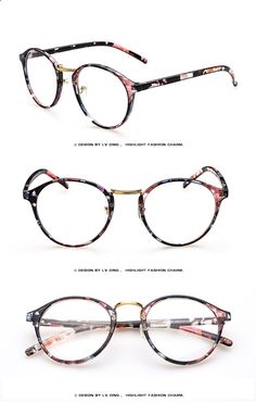 Pink floral prescription glasses frame black floral eyewear for women women spectacles frame for Myopia Online sale -in Eyewear Frames from Women's Clothing & Accessories on Aliexpress.com | Alibaba Group Flower Glasses, Prescription Glasses Frames, Spectacles Frames, Glasses Chain, Eyewear Frames, Sunglasses Sale