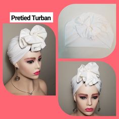 Stretchy Turban Hat. No More Stress In Tying Ready2wear One Size Fits All Head Size 24hour Shipping Thanks For The Patronage White Headwrap For Beach In Spring, White One Size Headwrap For Spring, Adjustable White Turban For Spring, Fitted White Headwrap For Summer, White Summer Beach Headwrap, White Fitted Headwrap For Summer, Affordable Adjustable White Headwrap, White Headband Headwrap For The Beach, Adjustable White Headwrap For Spring