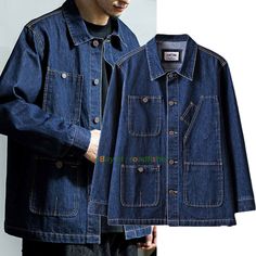 Workwear Fashion Men, Denim Jacket Vintage, Retro Coat, Workwear Casual, Denim Projects, Mens Workwear, Vintage Denim Jacket, Workwear Fashion, Favorites List