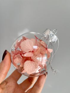 Christmas ornaments, Set of dried flowers ornaments Pink Hydrangea filling, Christmas tree decor, Handmade Ornaments, Clear Xmas bubbles Diy Pink Christmas Ornaments, Clear Christmas Ornaments, Preserved Hydrangea, Pink Christmas Ornaments, Clear Ornaments, Christmas Party Gift, Handmade Christmas Tree, Pink Hydrangea, Floral Craft