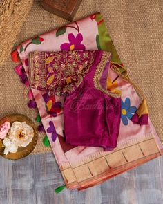 This Paithani Silk Butta Pink Saree Has A Cascaded Realm Of Classic Beauty That Feels Like The Flowy Silhouette Of A Lovely Drape. The Tempting Pink Overlay Is Ornamented With Red Dotted Butta And Highlighted With A Parrot Duo On A Floral Branch Series At The Pleats Ends, Tucked Into A Kaddi Border Featuring A Single Chic Muniya Motif Series For Outstanding Beauty. For Added Magnificence, The Self Pallu With Parrots On A Floral Branch Against A Gold Zari Base Lends An Opulent Complement. A Contr Traditional Blouse With Cutdana For Transitional Seasons, Festive Resham Embroidered Blouse Piece In Paithani Silk, Festival Paithani Silk Blouse With Zari Work, Navratri Paithani Silk Blouse Piece With Resham Embroidery, Festival Blouse In Paithani Silk With Zari Work, Paithani Silk Blouse With Zari Work For Festivals, Festive Paithani Silk Blouse With Resham Embroidery, Festive Paithani Silk Blouse With Cutdana, Traditional Designer Paithani Silk Blouse