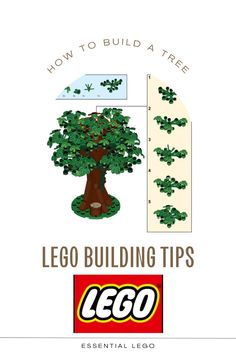 Click on the Link to read some Helpful Hints on Building a Tree with lego Bricks Lego Trees Ideas, Cardboard Stairs, Lego Jungle, Lego Park, Lego Trees, Lego Plans, Lego Tree, Lego Inspiration, Lego Diy