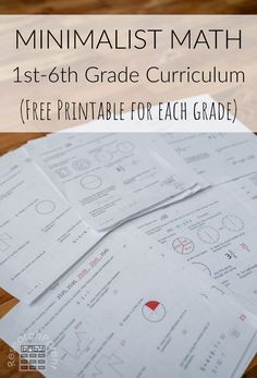 printables for kids to practice their math skills with the text, free printable for each grade