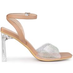 These transparent multicolored rhinestone sandals allow you to attract everyone's attention on various occasions. They are comfortable to wear and can keep you comfortable all day long. You will definitely like them. Chunky Heel; Clear Heels; Rhinestone Sandals; Ankle Strap; Vamp: Faux Leather; Outsole: Rubber; Heel: PC; Heel Height: 4.1 inches (10.5 cm). Elevate your body type and make you naturally look comfortable in your skin and body. Good options for parties, sweet dating, shopping, festiv Party Sandals With Clear Strap And Synthetic Material, Party Sandals With Clear Strap, Glamorous Sandals With Clear Strap And Open Toe, Glamorous Open Toe Sandals With Clear Strap, Glamorous Sandals With Clear Ankle Strap, Glamorous Clear Open Toe Sandals, Glamorous Party Sandals With Clear Strap, Trendy High Heel Sandals With Rhinestones, Glamorous Clear Ankle Strap Sandals