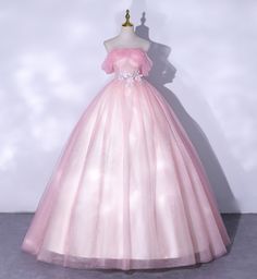 Pengpeng skirt Sen Department super FAIRY PINK bride Pink Ball Gowns With Sleeves, Formal Ball Gowns Princesses, Kawaii Prom Dress Pink, Pastel Pink Ball Gown, Pink Fairy Princess Dress, Pink And White Princess Dress, Light Pink Simple Wedding Dress, Pink Princess Ball Gown, Pretty Pink Princess Dress