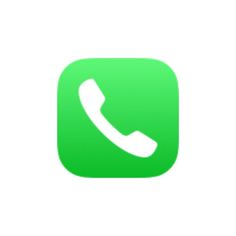 the green phone icon is shown with an arrow pointing up to it's call button