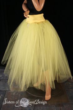 Adult tutu tulle skirt long yellow puffy petticoat two layer dance formal wedding bridal bridesmaid Yellow Tutu Dress With Tulle Skirt For Spring, Spring Yellow Tutu Dress With Tulle Skirt, Fitted Long Skirt Petticoat For Prom, Fitted Yellow Tutu Dress With Tulle Skirt, Fitted Tulle Tutu Dress For Wedding, Wedding Tutu Dress With Fitted Tulle, Yellow Tulle Party Skirt, Wedding Tulle Fitted Tutu Dress, Elegant Yellow Tulle Tutu Dress