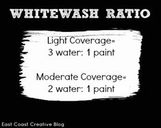 a black and white photo with text that reads, whetwash tattoo light coverage 3 water 1 paint moderate coverage 2 water 1 paint