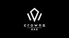 the crown's bar logo is shown on a black background, with white letters