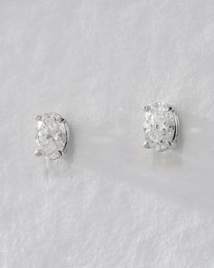 The Ultimate Oval Solitaire Studs | Luv Aj Luv Aj, Solitaire Studs, Solitaire Diamond, Baddie Hairstyles, Oval Cut Diamond, Diamond Stud Earrings, Fine Jewels, Stunning Earrings, Stud Earrings Set