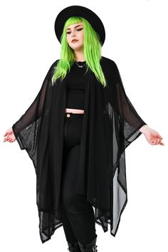 black mesh duster cloak Black Top For Spring Cosplay, Spring Black Top For Cosplay, Black Tops For Spring Cosplay, Black Oversized Tops For Festivals, Oversized Black Tops For Festival, Black Oversized Outerwear For Festivals, Black Oversized Summer Outerwear, Foxblood Shop, Experimental Outfits