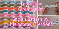 crochet pattern for an ornament with the words, english pattern by meldraa's creations