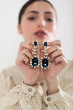 Blue Navy Chandelier Earrings Bridal Blue Statement Drop - Etsy Blue Chandelier Earrings For Evening, Blue Chandelier Earrings For Evening With Pierced Ears, Glamorous Blue Chandelier Earrings For Party, Formal Blue Chandelier Earrings, Blue Dangle Crystal Earrings For Evening, Blue Crystal Earrings For Party, Glamorous Blue Chandelier Drop Earrings, Glamorous Blue Chandelier Earrings, Blue Glamorous Crystal Earrings For Evening