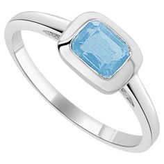 Charming Design - This stackable half-way around band is made of 14K gold and features round Blue Topaz approximately 0.17cts, available in  white, yellow and rose gold Measurements for ring size: The finger Size of this sapphire ring is 6.5 and your jeweler can adjust it to one size up or down to make sure it fits perfectly on your finger.   Gift Box included: Included in every order is a dazzling gift box making this ring the perfect gift for your spouse, girlfriend, loved one, or mother on a Cheap Blue Open Ring Jewelry, Cheap Blue Open Ring, White Gold Aquamarine Ring, Gold Aquamarine Ring, Gift Box Making, Aquamarine Ring, Baroque Style, Aquamarine Rings, Chic Jewelry