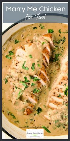 Sliced Marry Me Chicken for Two in white enamel cast iron skillet. Date Night Recipes To Make Together, Chicken For Two, Creamy Chicken Dish, Marry Me Chicken Recipe, Night Dinner Recipes, Marry Me Chicken, Date Night Dinner, Date Night Dinners, Date Night Recipes