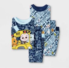 Coco Melon, Boy Pajamas, Baby Boy Pajamas, Wheels On The Bus, Pj Pants, Boys Pajamas, Cute Sets, Animal Friends, Boys Fashion