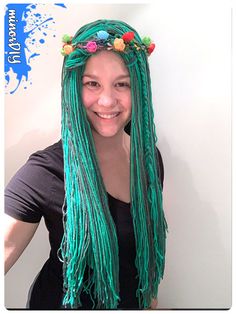 Mermaid Wig, Hair Yarn, Diy Costumes Women, Diy Costumes Kids