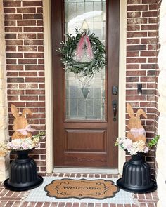 Easter Front Porch Decor Twig Wreath