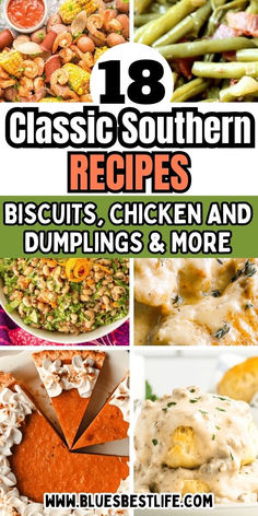 A collection of southern food classic recipes. Southern Dinner Recipes, Fish Biscuits, Cooking Soul Food, Campbells Recipes