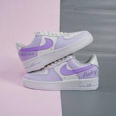 Lilac Custom Air Force 1 - Etsy Custom Purple Sneakers For Streetwear, Customized Low-top Sporty Sneakers, Custom Air Force 1, Sneakers Athletic, Air Force 1, Air Force, Ukraine, Lilac, Athletic Shoes